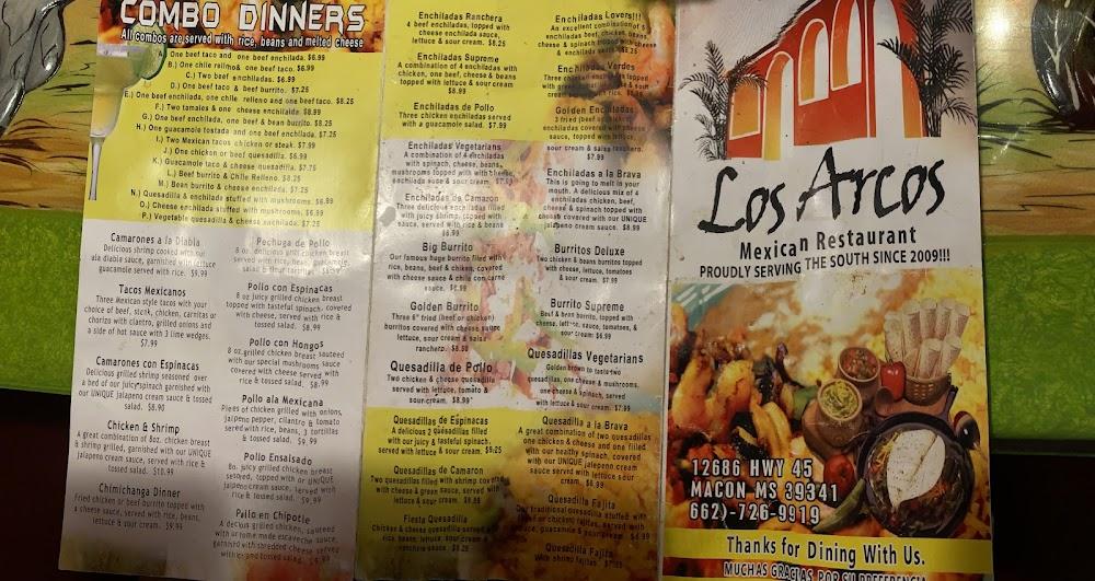 Los Arcos Mexican Resturant Menu image 2